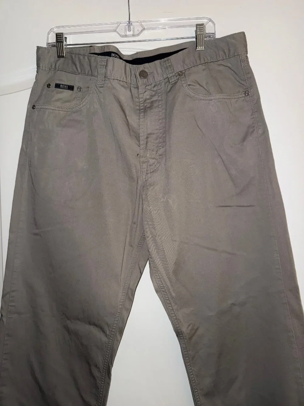 Hugo Boss Alabama Chico dress Pants light grey color